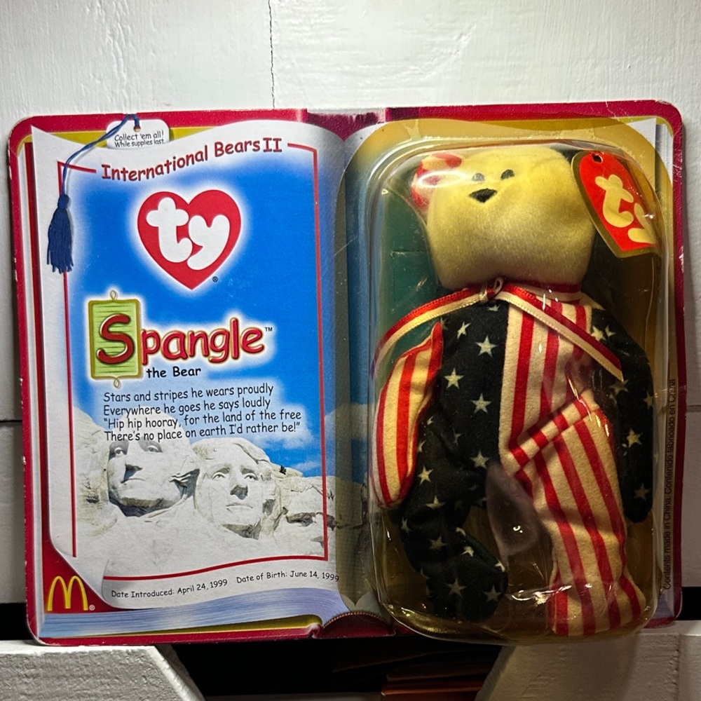 Ty Spangle Bear with Patriotic Colors